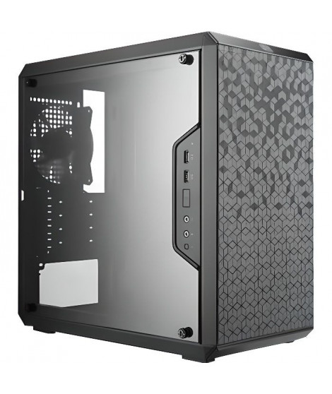 COOLER MASTER LTD BOITIER PC MasterBox Q300L - Noir - Verre trempé - Format Micro ATX (MCB-Q300L-KANN-S00)