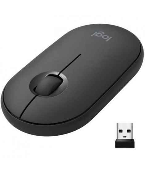 Souris sans fil - Logitech - M350 Pebble - Bluetooth - silencieuse - Noir