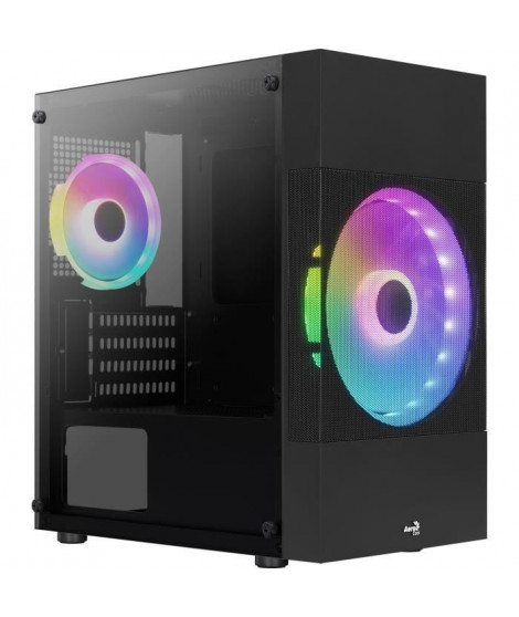 AEROCOOL Atomic Lite G Noir (V2) - Boitier sans alimentation - Mini tour - Format M-ATX