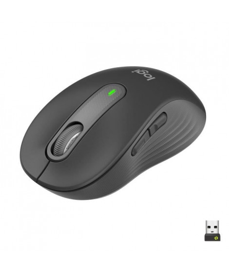 Souris Sans Fil Logitech Signature M650 - Silencieuse, Bluetooth, Boutons Programmables - Graphite