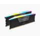 Mémoire RAM - CORSAIR - Vengeance RGB DDR5 - 32GB 2x16GB DIMM - 5600 MHz - 1,25V - Noir (CMH32GX5M2B5600C36K)