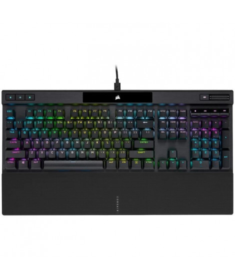 Clavier Gaming optique-mécanique - AZERTY - CORSAIR - K70 PRO OPX - Rétroéclairage LED RGB - Noir (CH-910941A-FR)