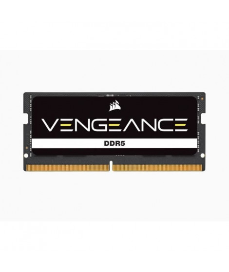 Mémoire RAM - CORSAIR - Vengeance DDR5 - 8GB 1x8GB SODIMM - 4800 MHz - 1,1V - Noir (CMSX8GX5M1A4800C40)