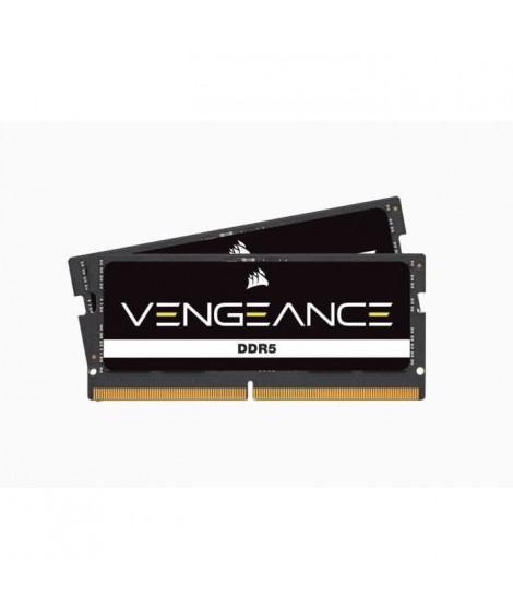 Mémoire RAM - CORSAIR - Vengeance DDR5 - 16GB 2x8GB SODIMM - 4800 MHz - 1,1V - Noir (CMSX16GX5M2A4800C40)