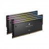 Mémoire RAM - CORSAIR - Dominator Titanium RGB DDR5 - 32GB 2x16GB DIMM - 6600MT/s - Intel XMP 3.0  - 1.40V - Noir (CMP32GX5M2…
