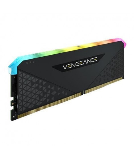 Mémoire RAM - CORSAIR - Vengeance RGB RS DDR4 - 16GB 1x16GB DIMM - Unbuffered - 3600 MHz  - 1.35V - Noir (CMG16GX4M1D3600C)