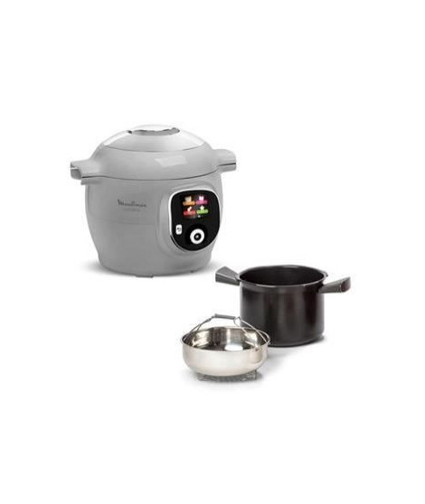 MOULINEX Cookeo Multicuiseur intelligent haute pression, 6 L, 80 recettes intégrées, Intuitif, Application dédiée CE854B10