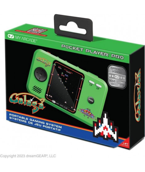 Pocket Player PRO - Galaga - Jeu rétrogaming - Ecran 7cm Haute Résolution