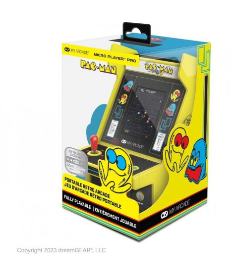 Micro Player PRO - Pac-Man - Jeu rétrogaming - Ecran 7cm Haute Résolution