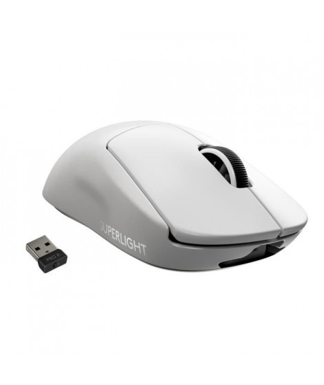 Souris Gaming - sans fil - LOGITECH G - PRO X SUPERLIGHT - Blanc