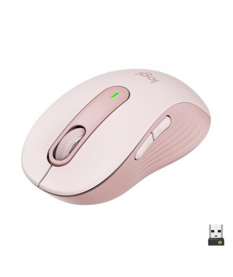 Souris Sans Fil Logitech Signature M650 - Silencieuse, Bluetooth, Boutons Programmables - Rose