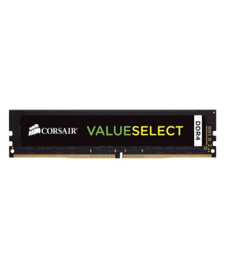 Mémoire RAM - CORSAIR - Value Select DDR4 - 4GB 1x4GB DIMM - 2400 MHz  - 1.20V - Noir (CMK16GX4M2A2666C)