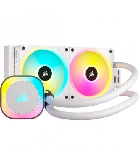 CORSAIR - iCUE LINK H100i RGB White AIO - CPU Cooling - 240mm