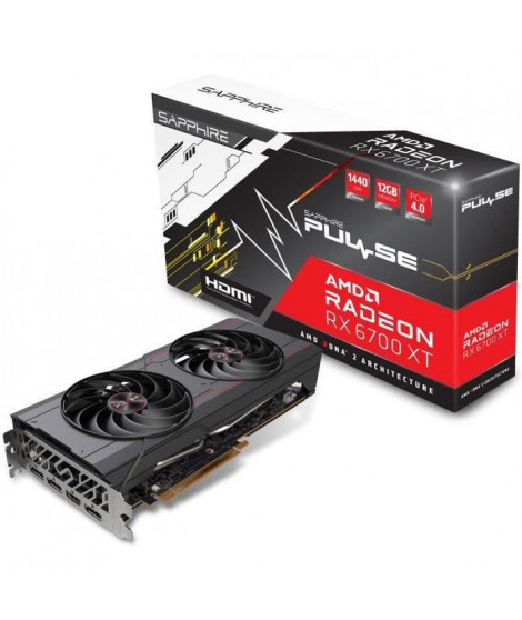 Sapphire - Carte graphique Radeon RX 6700 XT PULSE GAMING 12 Go