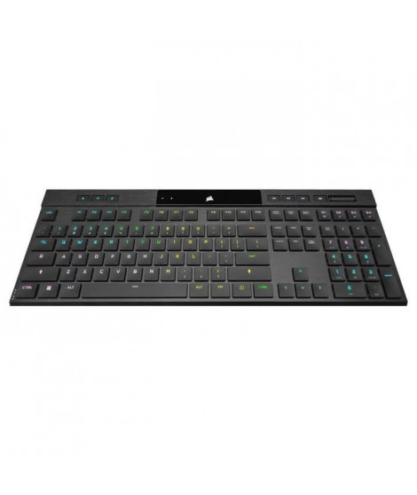 Clavier Gaming Mécanique Ultrafin - AZERTY - CORSAIR - K100 AIR WIRELESS - Rétroéclairage LED RGB - Noir (CH-913A01U-FR)