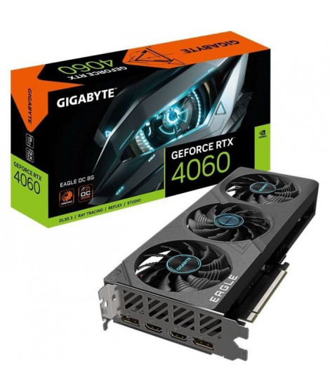 GIGABYTE - Carte Graphique - GeForce RTX 4060 EAGLE OC 8G