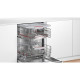 Lave-vaisselle intégrable BOSCH SMI6ECS00E SER6 - 14 couverts - Induction - L60cm - 42dB - Classe B - Blanc/Metallic