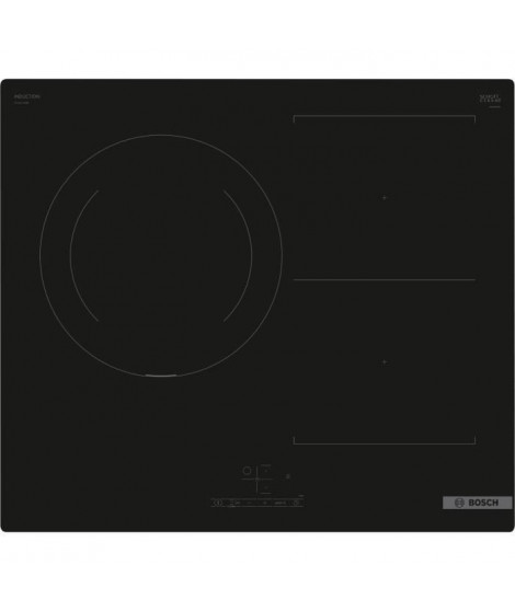 Table induction BOSCH - 3 foyers -  L59 x P52 cm - PVJ611BB6E