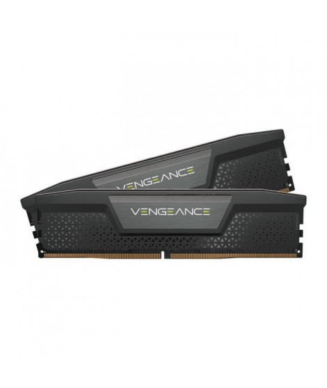 Mémoire RAM - CORSAIR - Vengeance DDR5 - 64GB 2x32GB DIMM -5200MT/s - Intel XMP - 1.25V - Noir (CMK64GX5M2B5600C40)