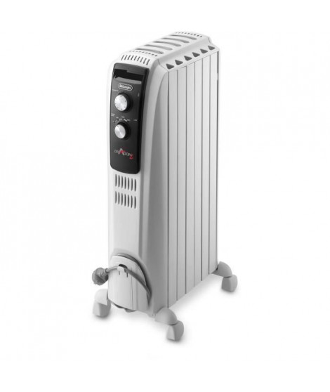 Radiateur bain d'huille Dragon4 DELONGHI - 1500W - 3 allures de chauffe - Technologie Real Energy - Effet cheminée