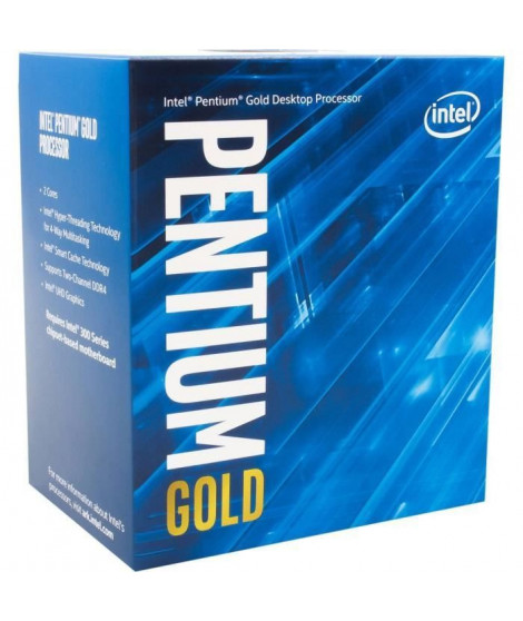 Processeur Intel Pentium Gold G-6600 (BX80701G6600) Socket LGA1200 (chipset Intel serie 400) 58W