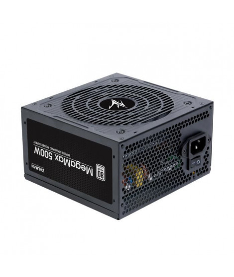 Alimentation PC - ZALMAN - MegaMax 500W V2 (80Plus 230V EU) (ZM500-TXIIV2)