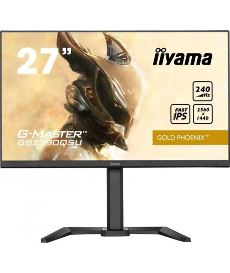 Ecran PC Gamer - IIYAMA - GB2790QSU-B5 - 27 IPS WQHD 2560 x 1440 - 1ms - 240Hz - HDMI DP - Pied réglable en hauteur
