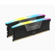 Mémoire RAM - CORSAIR - Vengeance RGB DDR5 - 32GB 2x16GB DIMM - 5600 MHz - 1,25V - Noir (CMH32GX5M2B5600C40K)
