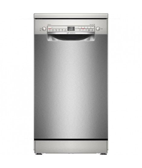 Lave-vaisselle pose libre BOSCH SPS2HKI58E - 10 couverts - Induction - L45cm - 46 dB - Gris Inox