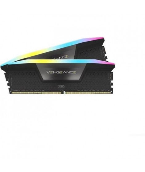 RAM - CORSAIR Vengeance RGB DDR5 - 32GB 2x16GB DIMM - 6000MHz - Unbuffered, 40-40-40-77, XMP 3.0, Black Heatspreader, RGB LED…