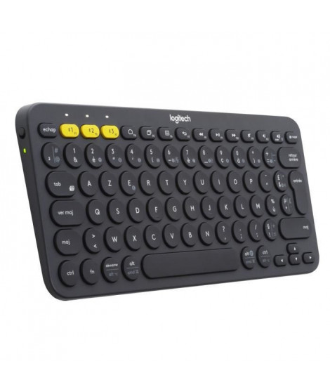 LOGITECH - Clavier K380 - Multi-Device Bluetooth Keyboard - AZERTY - Noir