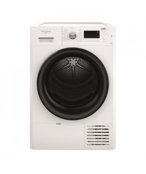 Seche-linge pompe a chaleur WHIRLPOOL FFTM1172BEE FreshCare - 7 kg - Induction - L60cm - Classe A++ - Blanc