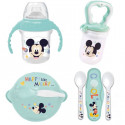 Pack repas 1er age THERMOBABY MICKEY - 1 grignoteuse + 1 bol + 1 tasse a poignée +2 cuilleres