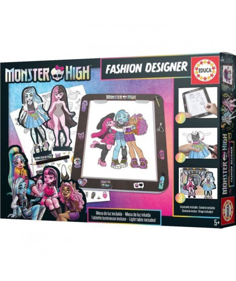 Tableau Design Monster High - Educa - Loisir créatifs - Pour Enfant de 5 ans et plus - Garantie 2 ans