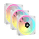 CORSAIR - QX RGB Series - iCUE LINK QX120 RGB WHITE - Ventilation PC - 120mm - Starter Kit