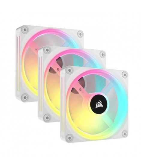 CORSAIR - QX RGB Series - iCUE LINK QX120 RGB WHITE - Ventilation PC - 120mm - Starter Kit