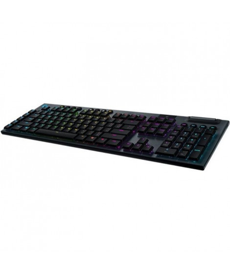 Clavier Gaming mécanique - Logitech G - G915 LIGHTSPEED RVB - GL CLICKY SWITCH - Carbon - AZERTY - Sans fil -  Noir