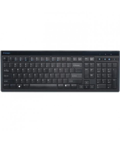 Kensington, clavier filaire Ultra Plat, Advance Fit, AZERTY, Noir