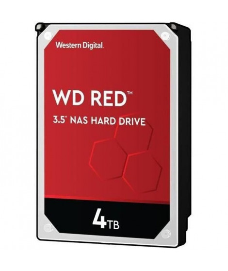 WD Red - Disque dur Interne NAS - 4To - 5 400 tr/min - 3.5 (WD40EFAX)