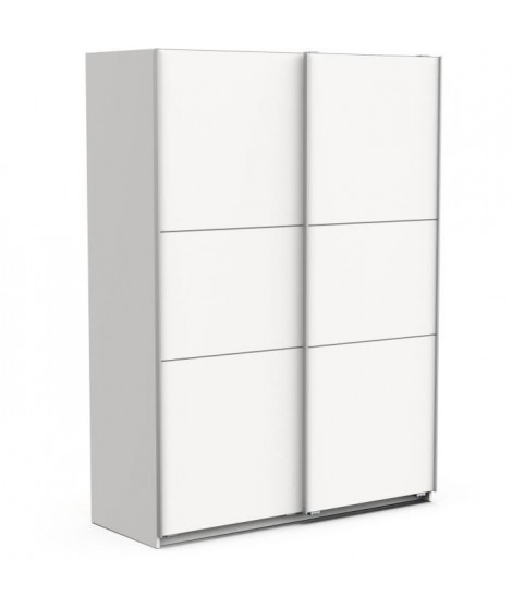 Armoire GHOST - Décor blanc mat - 2 Portes coulissantes - L.148 x P.59,9 x H.203 cm - DEMEYERE