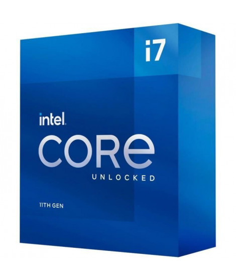 INTEL - Processeur Intel Core i7-11700K - 8 coeurs / 5,0 GHz - Socket 1200 - 125W