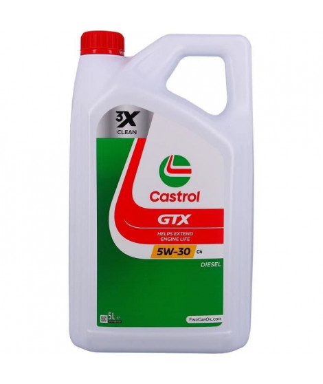 Huile moteur - CASTROL - GTX 5W-30 C4 - 5L