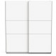Armoire GHOST - Décor blanc mat - 2 Portes coulissantes - L,178,1 x P.59,9 x H.203 cm - DEMEYERE