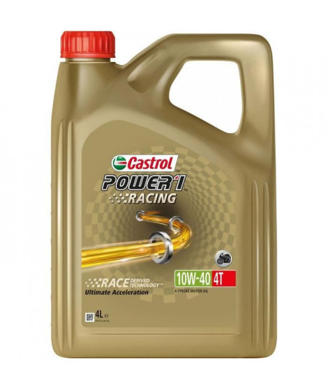 Huile moteur - CASTROL - Power1 Racing 4T 10W-40 - 4L