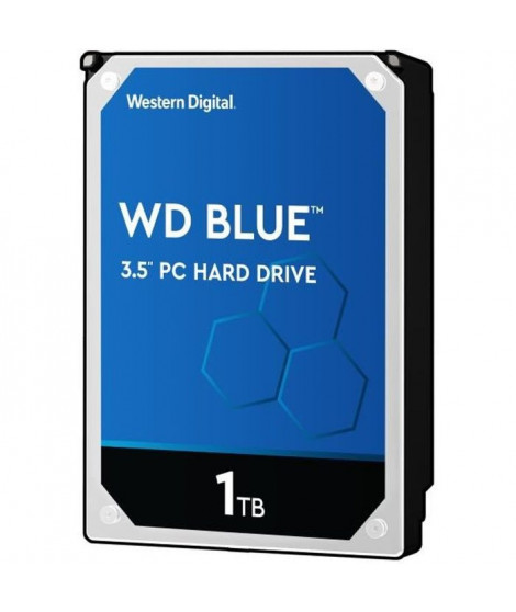 WD Blue - Disque dur Interne - 1To - 7200 tr/min - 3.5 (WD10EZEX)