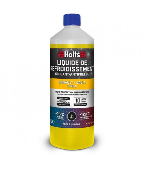 Liquide de Refroidissement - HOLTS - HAFR0003B - Dédié Renault-Dacia Type D 1L
