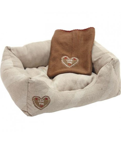 Kerbl Lit pour chiens Love You 47 x 37 x 11 cm Beige 81231