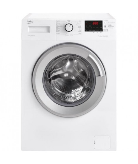 Lave-linge hublot BEKO WTV9712BS1W - 9 kg - Induction - L60cm - 1400 trs/min - Blanc