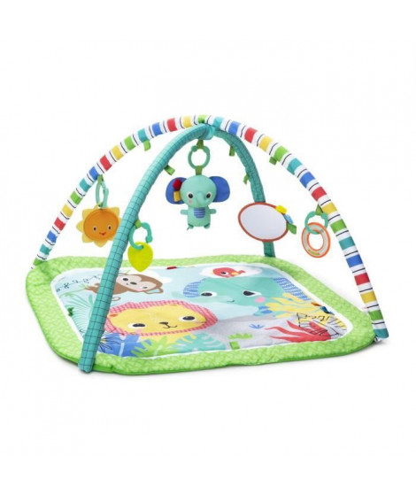 BRIGHT STARTS Tapis d'éveil et d'activités Wild Wiggles, vert, jouets inclus et détachables, des la naissance