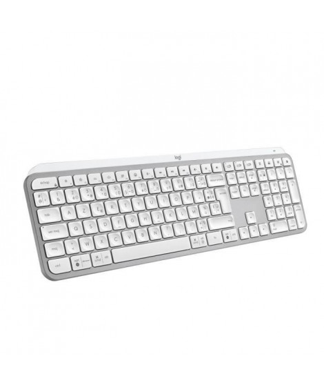 Clavier Sans Fil - LOGITECH - MX Keys S - Bluetooth - Rétroéclairé - Touches silencieuses - Gris clair